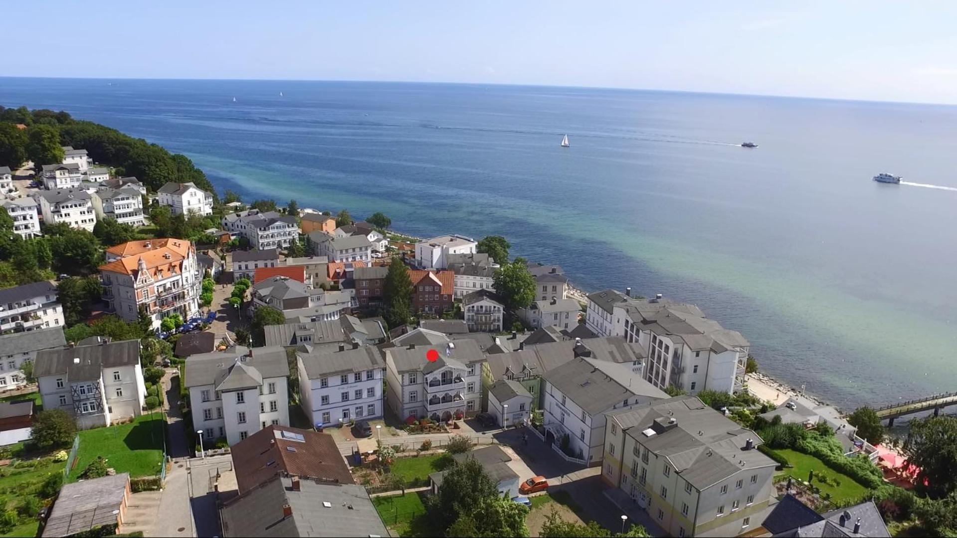Villa Fernsicht - Wohnung Nr 1 - Mit Meerblick ซาสนิทซ์ ภายนอก รูปภาพ