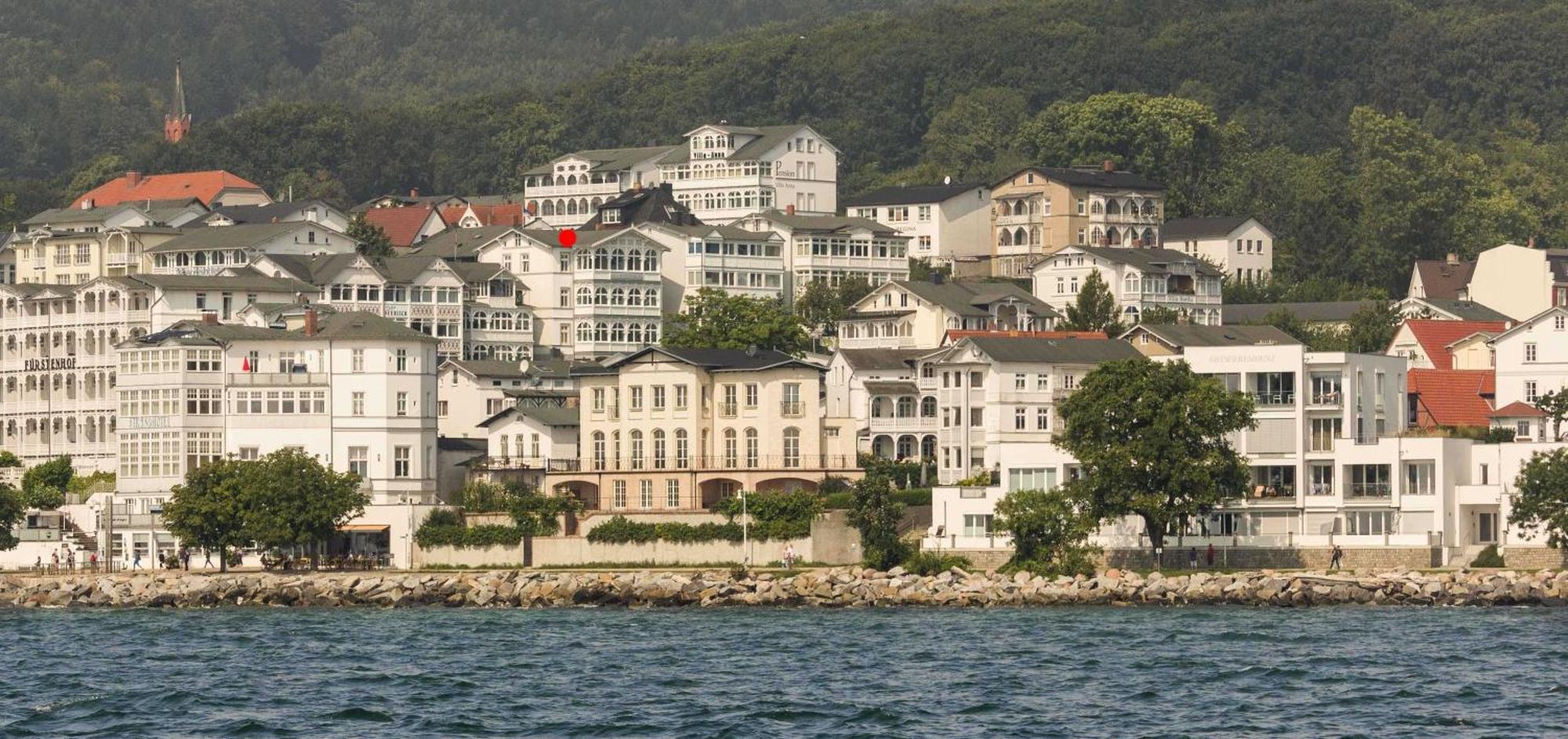 Villa Fernsicht - Wohnung Nr 1 - Mit Meerblick ซาสนิทซ์ ภายนอก รูปภาพ