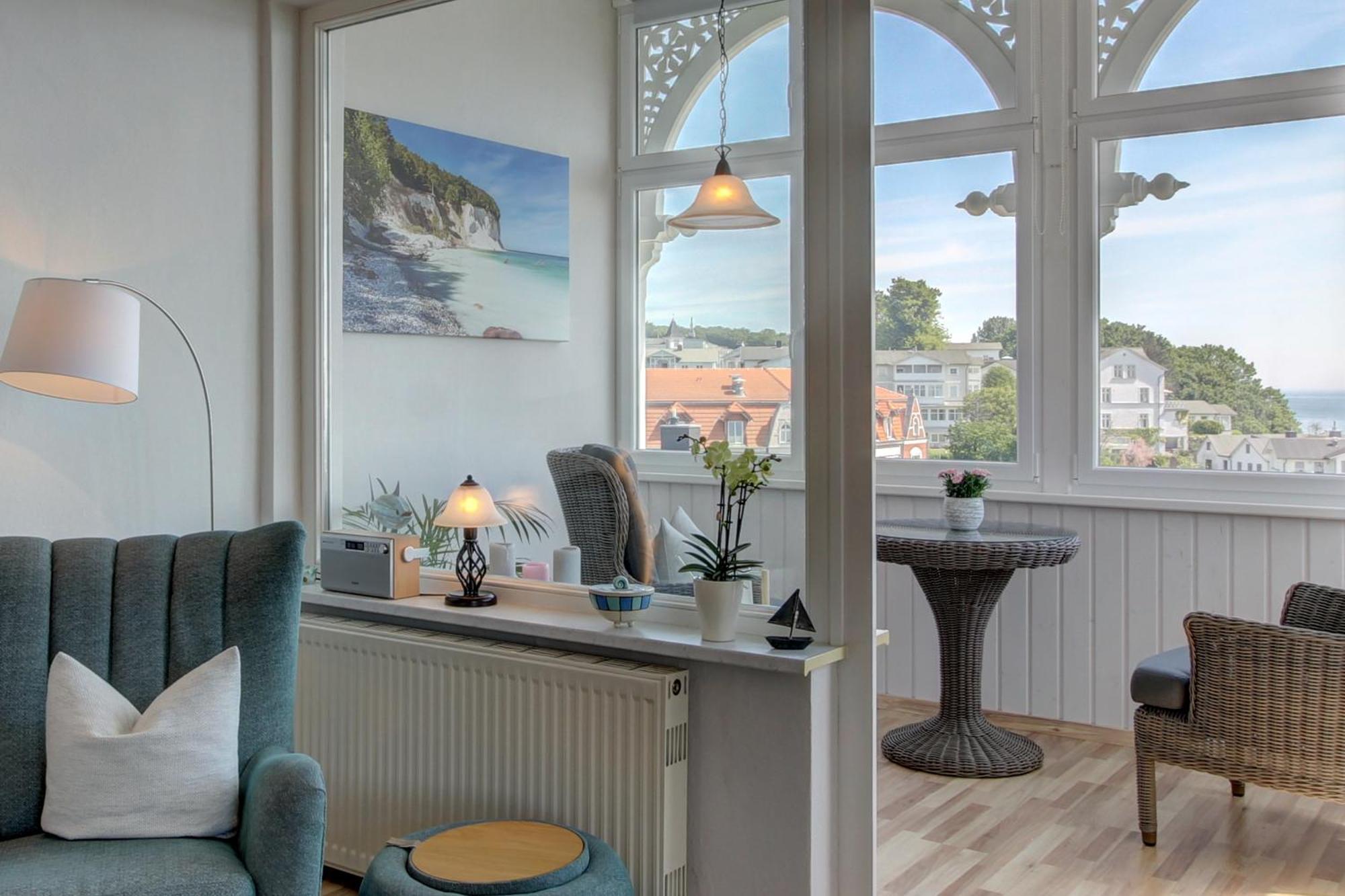 Villa Fernsicht - Wohnung Nr 1 - Mit Meerblick ซาสนิทซ์ ภายนอก รูปภาพ